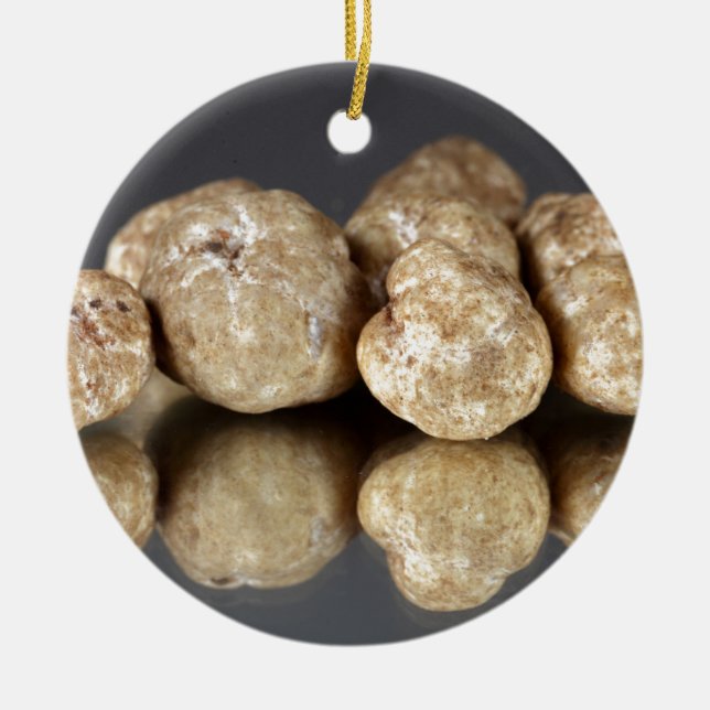 White truffles Tuber oligospermum Ceramic Ornament (Front)