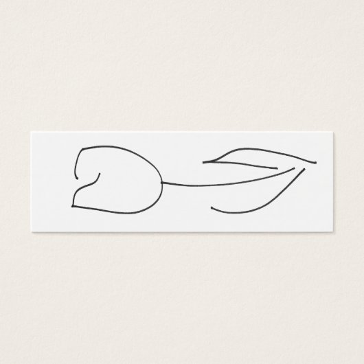 White Tulip Card (Front)