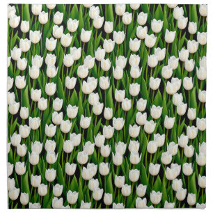 White tulips - napkin