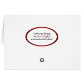 white tulips on American flag (Back Horizontal)