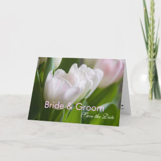 White Tulips • Save the Date Card