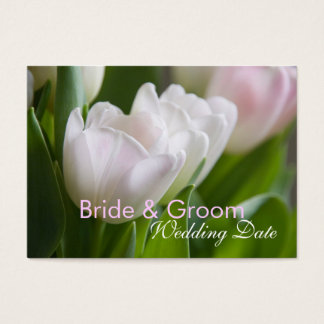 White Tulips • Save the Date Mini Card