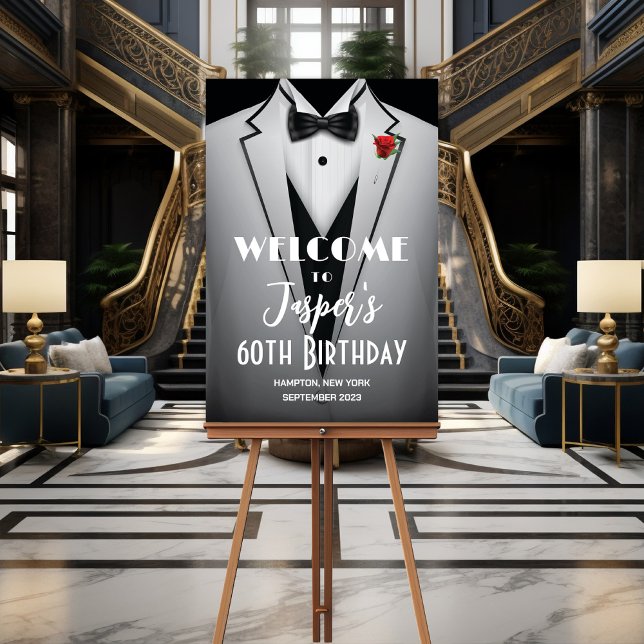 White Tuxedo Black Tie Event Foam Poster Board (Creator Uploaded)