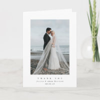 White Ultra Minimal Single Photo Wedding