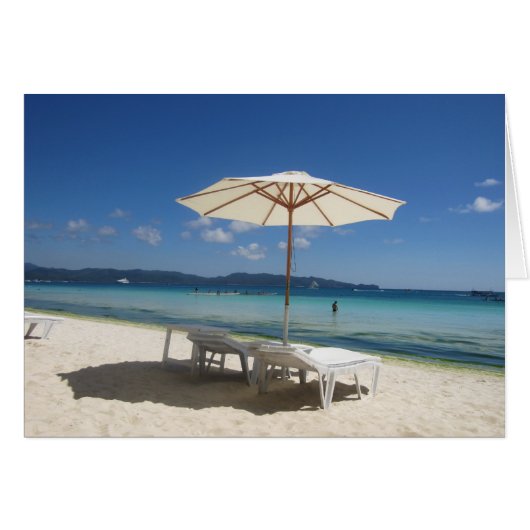 white umbrella lounge cards (Front Horizontal)