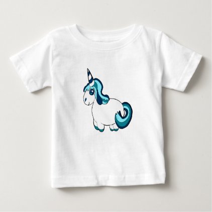 White Unicorn Cartoon Baby T-Shirt