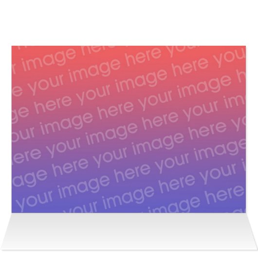 White Unicorn Fantasy Horse Photo Card (Inside Horizontal (Top))
