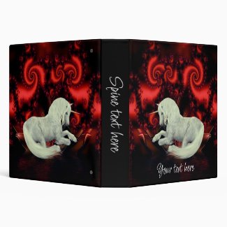 White Unicorn Fractal Fantasy Horse Personalized