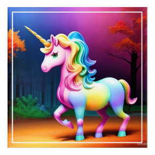 White Unicorn Horse-37474 Acrylic Print