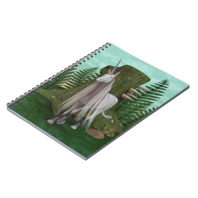 White Unicorn Notebook (Left Side)