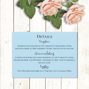 White Unicorn Pastel Floral Fantasy Wedding Enclosure Card