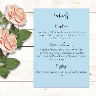 White Unicorn Pastel Floral Fantasy Wedding Enclosure Card