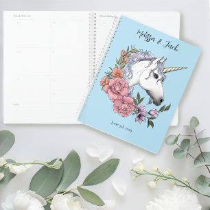White Unicorn Pastel Floral Fantasy Wedding Planner