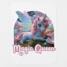 White unicorn with wings - Magic Queen