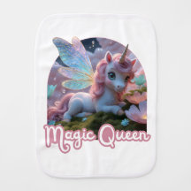 White unicorn with wings - Magic Queen
