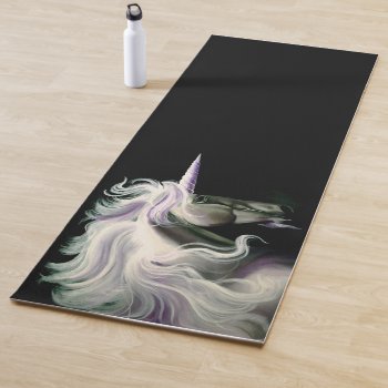 White Unicorn  Yoga Mat by tigressdragon at Zazzle