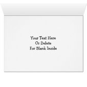 White Unicorns Rainbow Colors Photo Card (Inside Horizontal (Bottom))