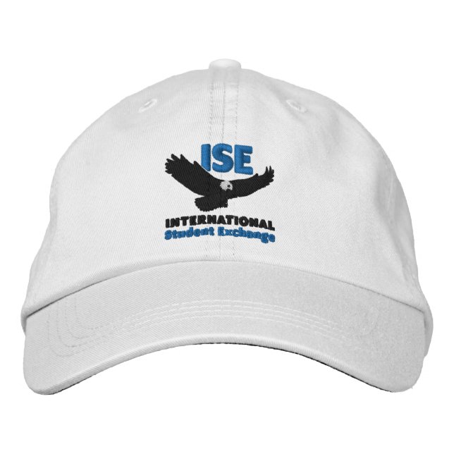 White Unisex Embroidered Hat (Front)