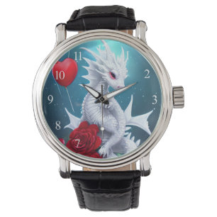 White Valentine Love Dragon Watch