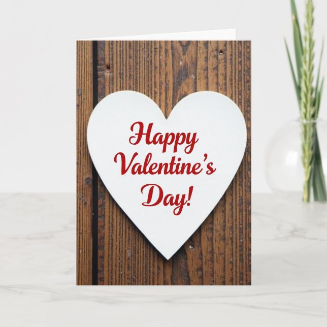 White Valentines Day Card (Front)