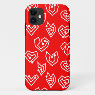 White Valentine's Mazes iPhone 11 Case