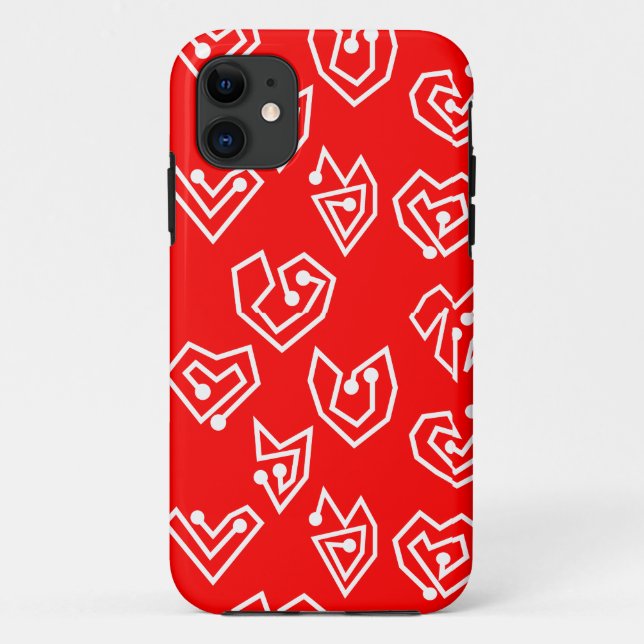 White Valentine's Mazes Case-Mate iPhone Case (Back)