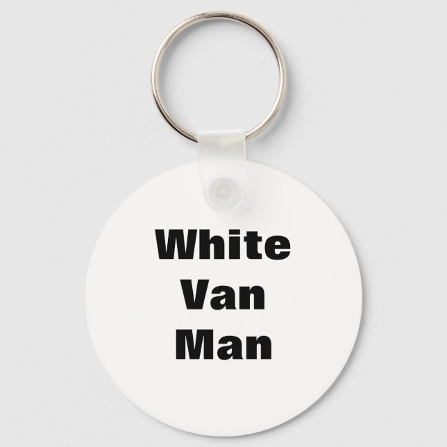 White Van Man Mug Key Chain (Front)