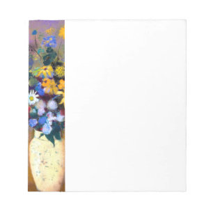 White Vase with Flowers Odilon Redon Notepad