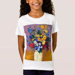 White Vase with Flowers Odilon Redon T-Shirt