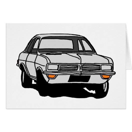 White Vauxhall Viva HC Cards (Front Horizontal)
