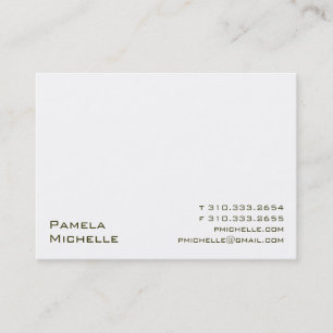 White VI Business Card