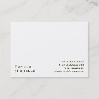 White VI Business Card