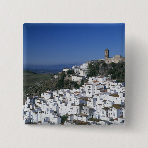 White Village of Casares, Andalusia, Spain 2 Button