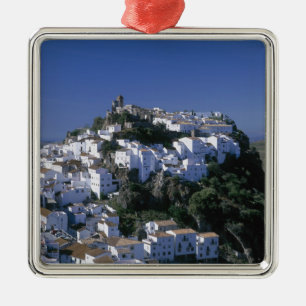 White Village of Casares, Andalusia, Spain Metal Ornament
