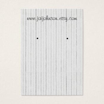 White Vintage Background Earring Cards by AllyJCat at Zazzle