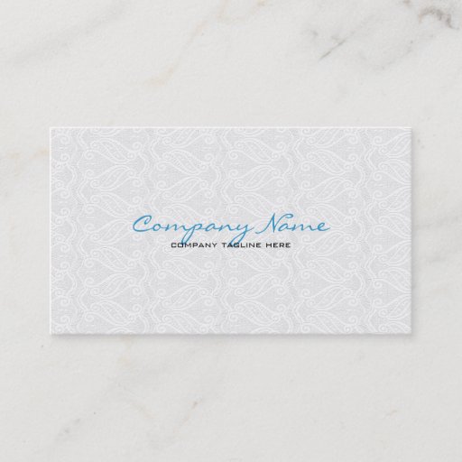 Customizable White Vintage Orante Lace Template Business Card