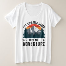 White Vintage Retro Summer Adventure Big