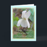 White Violet Daughter-in-Law Birthday Card<br><div class="desc">This white violet was growing wild beside a Cape Cod woods.</div>