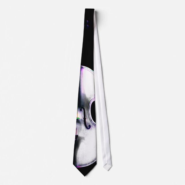 White Violin / Viola Tie for the Violin Site Store (Front)