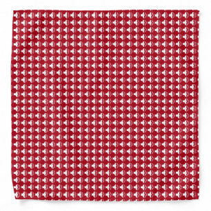 White Volume Symbol on Dark Red Bandana