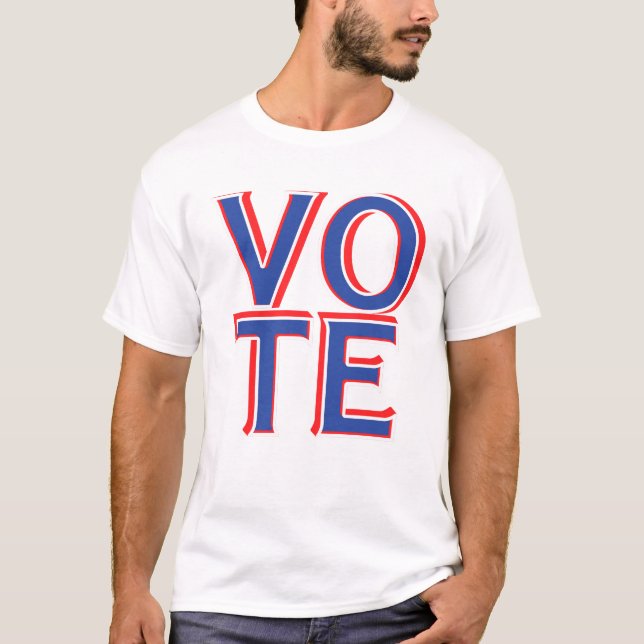 White Vote T-shirt US Elections Political Campaign (Front)