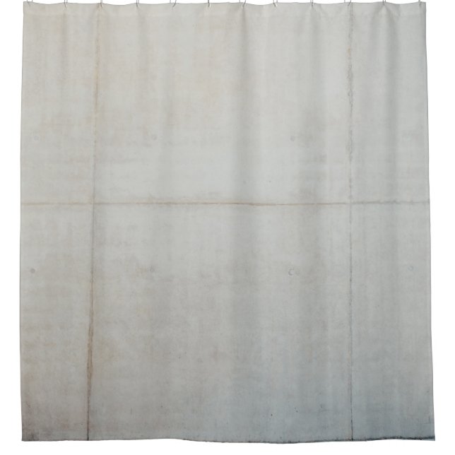 White wall tiles shower curtain (Front)