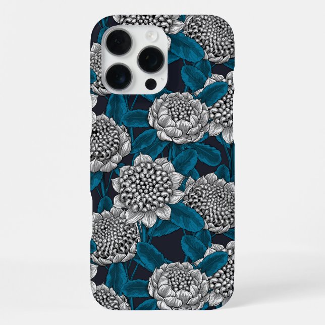 White waratah flowers iPhone case (Back)