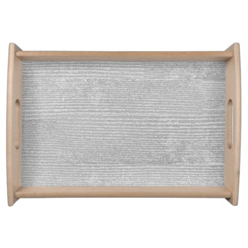 White Wash Faux Wood Serving Tray