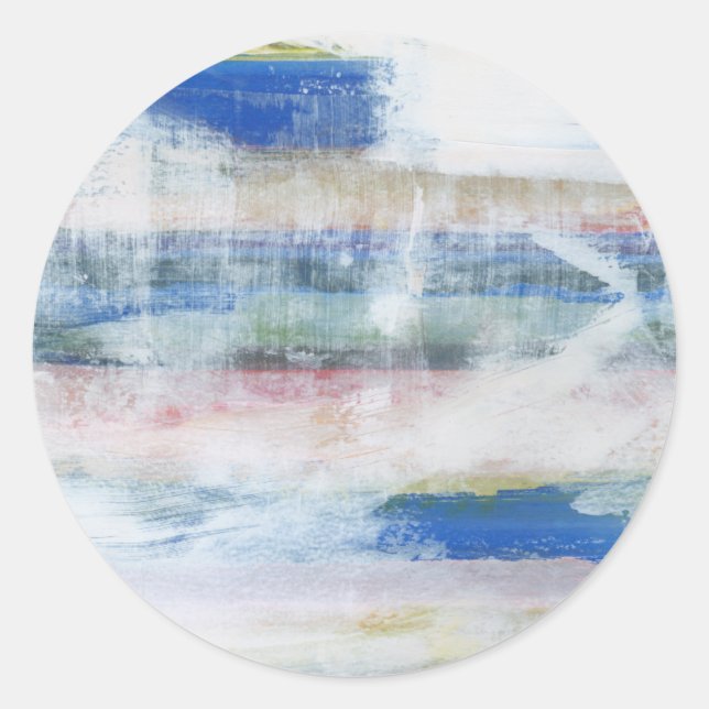 White Wash II Classic Round Sticker (Front)