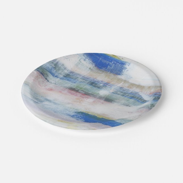 White Wash II Paper Plates (Angled)