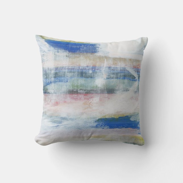 White Wash II Throw Pillow (Front)