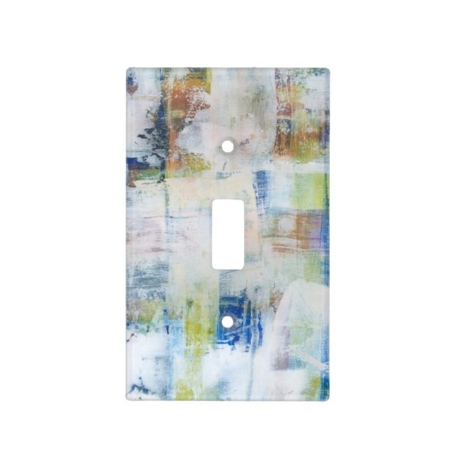 White Wash III Light Switch Cover (Front)