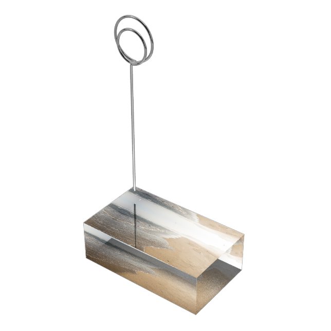 White Wash on Beach Table Card Holder (Corner)