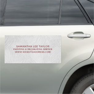 White Wash Paint, Painter & Decorator Car Magnet